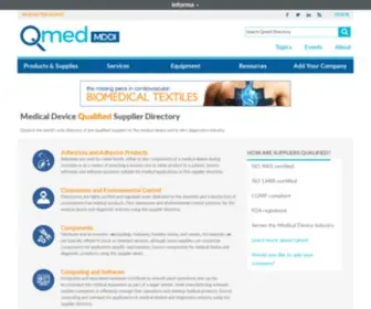 Medicalelectronicsdesign.com(Qmed Medical Device Supplier Directory) Screenshot