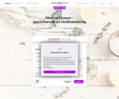 Medicalfinance.se(Medical Finance) Screenshot