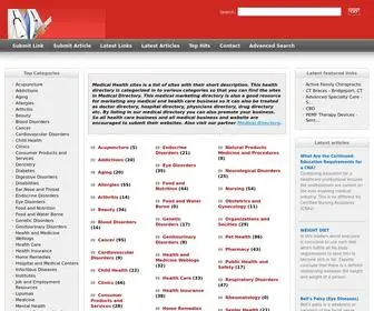 Medicalhealthsites.com(Medical health directory listing submitting medical and health related business) Screenshot