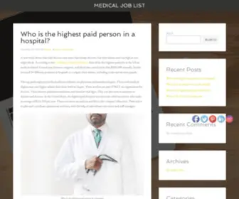 Medicaljoblist.com(Medical Job List) Screenshot