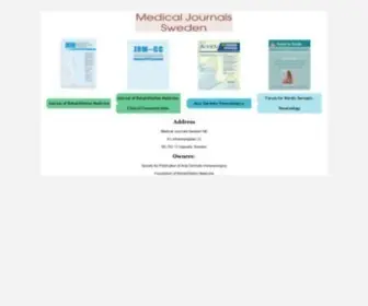 Medicaljournals.se(Medical Journals Sweden) Screenshot