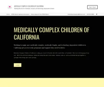 Medicallycomplexchildrenofcalifornia.com(Medically Complex Children of California) Screenshot