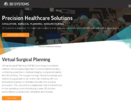 Medicalmodeling.com(3D Systems) Screenshot