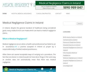 Medicalnegligenceie.com(Medical Negligence Claims in Ireland) Screenshot