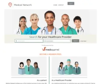 Medicalnetwork.co.za(Connects you to medical practitioners providing all the information from the medical directory) Screenshot