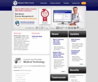 Medicalofficeonline.com(Web Based EHR and Billing software) Screenshot