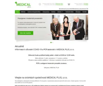 Medicalplus.cz(O společnosti) Screenshot