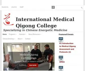 Medicalqigong.org(International College of Medical Qigong) Screenshot