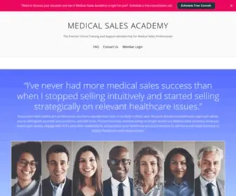 Medicalsalesacademy.com(The Premier Online Training and Support Membership for Medical Sales Professionals) Screenshot