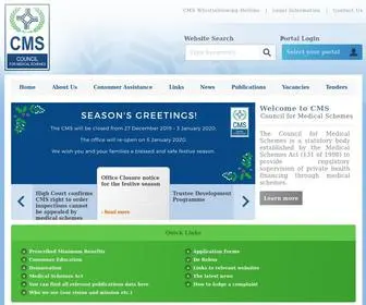 Medicalschemes.com(The Council for Medical Schemes) Screenshot