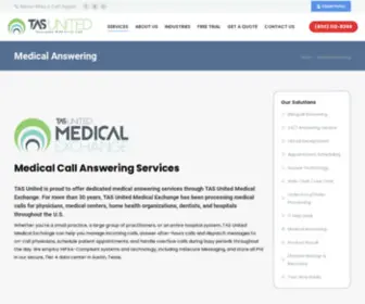 Medicalservicebureau.com(Medical Answering) Screenshot