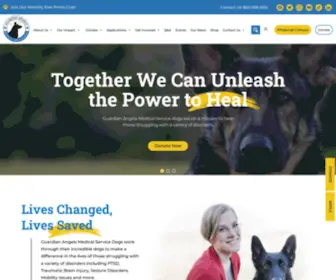 Medicalservicedogs.com(Guardian Angels Medical Service Dogs) Screenshot