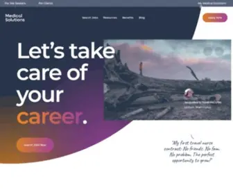 Medicalsolutions.com(Best Travel Nursing Company and Staffing Agency) Screenshot