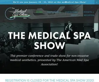 Medicalspashow.com(The Medical Spa Show) Screenshot