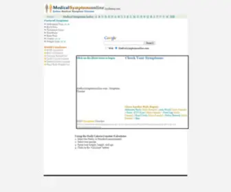 Medicalsymptomsonline.com(MSO Symptom Checker) Screenshot