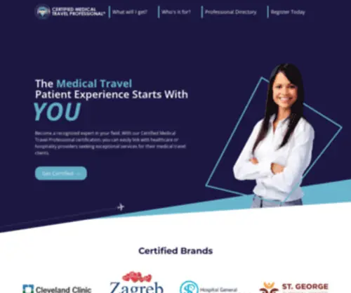 Medicaltourismcertification.com(Certified Medical Travel Professional (CMTP)) Screenshot