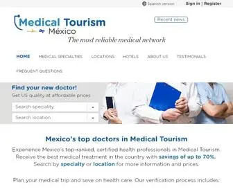 Medicaltourismex.com(Top 100 Certified Doctors In Mexico) Screenshot