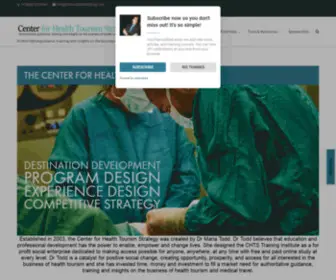 Medicaltourismstrategy.com(Center for Health Tourism Strategy) Screenshot