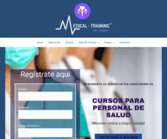 Medicaltrainingls.com(Cursos en salud) Screenshot