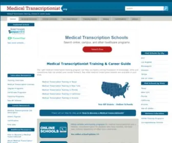 Medicaltranscriptionist.org(Medical Transcriptionist Training) Screenshot