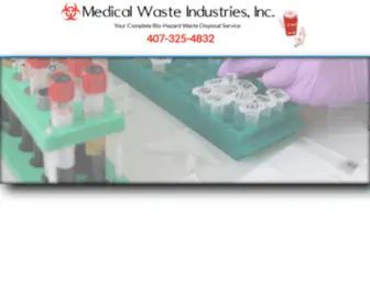 Medicalwasteindustries.com(Medical Waste Industries) Screenshot