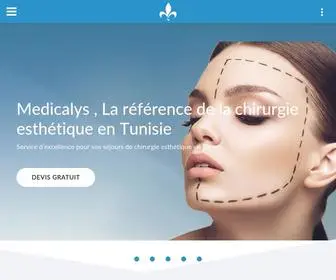 Medicalys-Tunisie.com(Chirurgie esthetique Tunisie) Screenshot