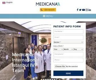 Medicanainternational.com(Medicana Health Group) Screenshot