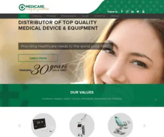 Medicare.com.sg(Medical Equipment and Device Distributor Singapore) Screenshot