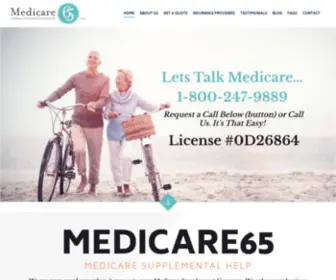 Medicare65.com(Home) Screenshot