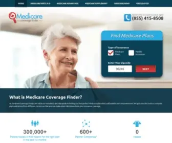Medicarecoveragefinder.com(Medicare Coverage Finder) Screenshot