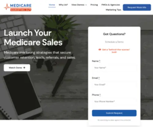 Medicaremarketing247.com(Medicare Marketing for Health Insurance Agents) Screenshot