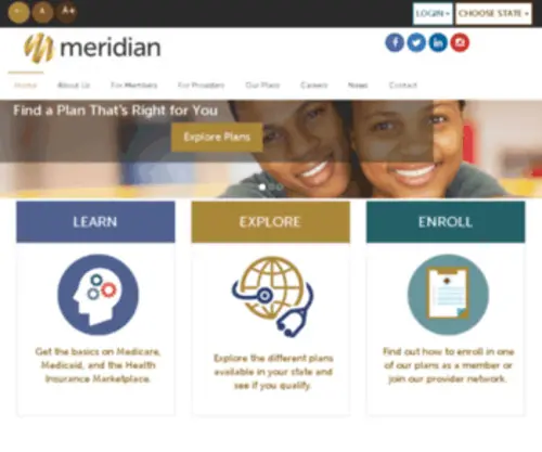 Medicaremeridian.com(Medicaremeridian) Screenshot