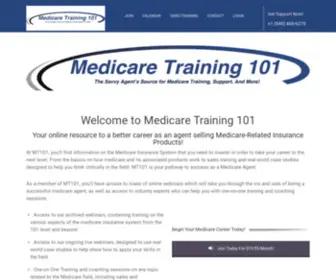 Medicaretraining101.com(Insurance Sales Training Programs) Screenshot