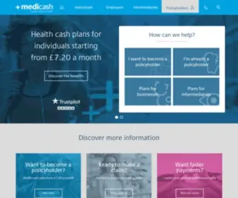 Medicash.org(Healthcare plans for businesses and individuals) Screenshot