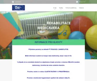 Medicavera.cz(Rehabilitace Medicavera) Screenshot