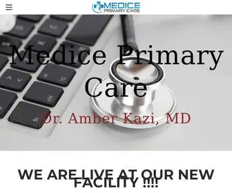 Medicemd.com(MEDICE PRIMARY CARE) Screenshot