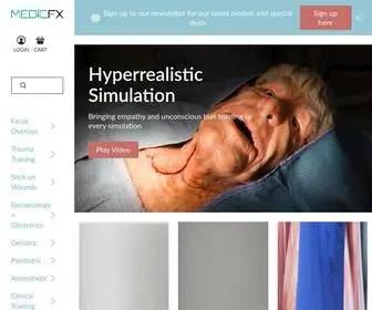 MedicFX.com(Premier NZ made Casualty Simulation Appliances and Surgical Models) Screenshot