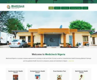 Medicheckng.com(Medicheck Nigeria) Screenshot