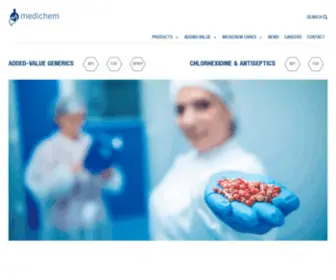 Medichem.es(Vertically integrated pharmaceutical company. Medichem) Screenshot