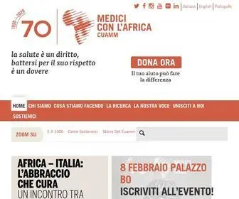 Mediciconlafrica.org(Medici con l'Africa Cuamm) Screenshot