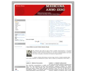 Medicinaannozero.org(Ipnosi medica) Screenshot