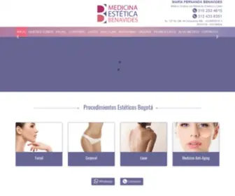 Medicinaesteticabenavides.com(Medicina Estética Bogotá) Screenshot