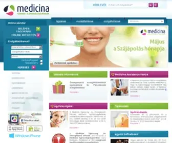 Medicinapenztar.hu(Medicina Egészségpénztár) Screenshot