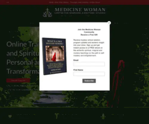Medicine-Woman.com(Medicine Woman Centre for Shamanic and Esoteric Studies®) Screenshot
