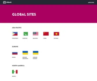 Medicine.abbott(Global Sites) Screenshot