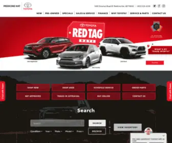 Medicinehattoyota.com(Medicine Hat Toyota) Screenshot