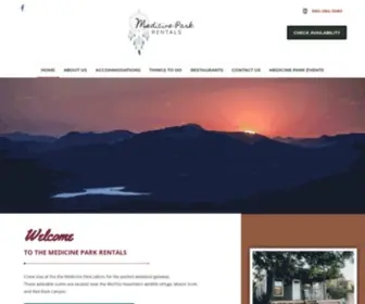 Medicineparkrentals.com(Come stay at the the Medicine Park cabins) Screenshot