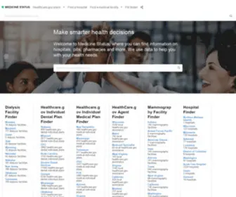 Medicinestatus.com(Make smarter health decisions) Screenshot
