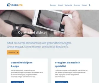 Medicinfo.nl(Zorg op afstand dichtbij) Screenshot