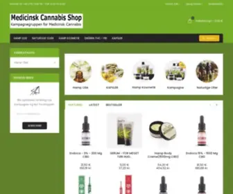 Medicinsk-Cannabis-Shop.dk(Webshop system) Screenshot